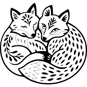Folk Style Foxes