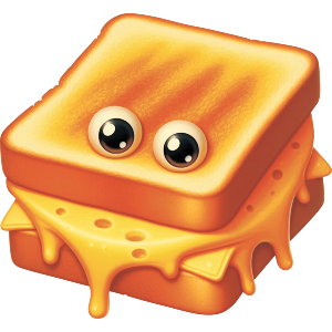 Funny Cheese Toastie