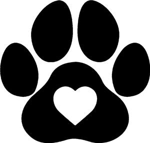 Paw Print Heart