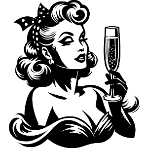 Girl Drinking Champagne