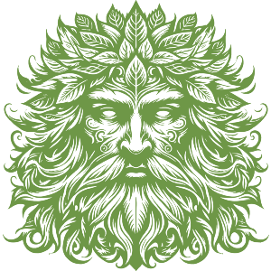 Green Man Face