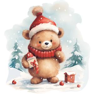 Cute Christmas Teddy