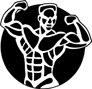 Posing Bodybuilder Circle