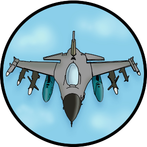 Flying Jet Fighter
