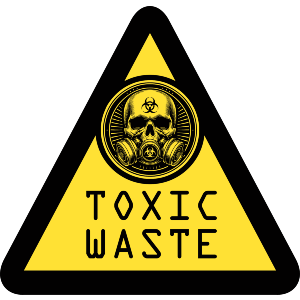 Toxic Waste Warning Triangle