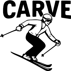 Skiing Carve the Mountain