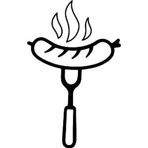 Cooked BBQ Sausage