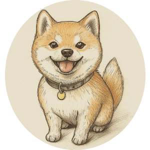 Cute Shiba Inu Sitting