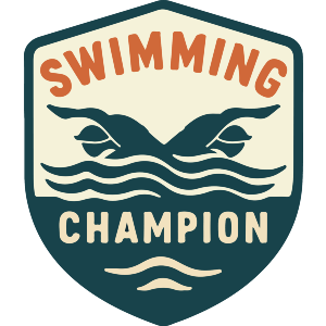 Swimming Champion Emblem