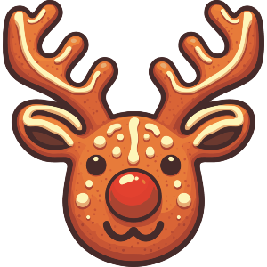 Gingerbread Rudolph Reindeer