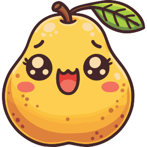 Cute Dessert Pear
