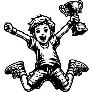 Boy With Trophy