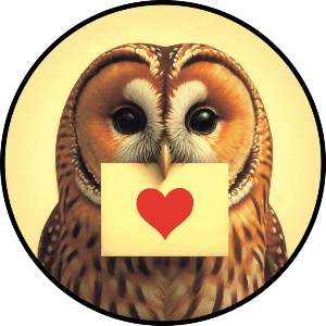 Tawny Owl Love Note