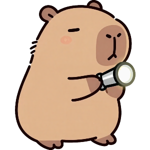Capybara with Flashlight