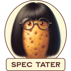 Funny Potato Wearing Glasses