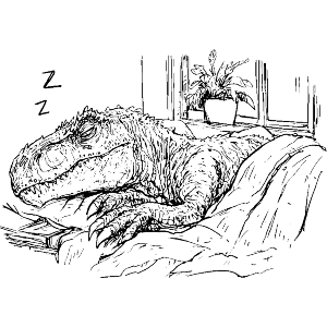 Dinosaur Sleeping 