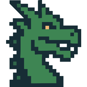 8-Bit Dragon Head