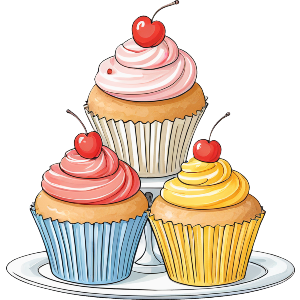Cupcakes on Cake Stand