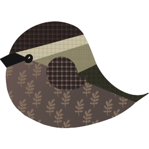 Stylised Patterned Bird