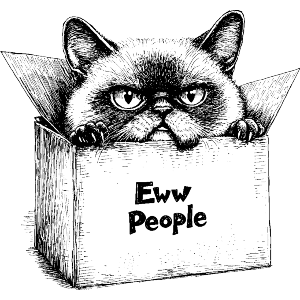 Eww People Mad Cat in Box