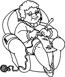 Knitting Grandma