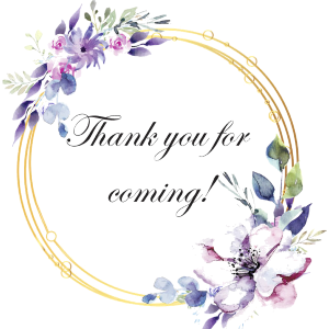 Thank You for Coming