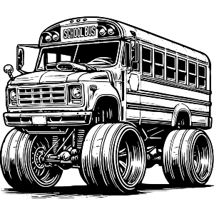 Monster Truck School Bus