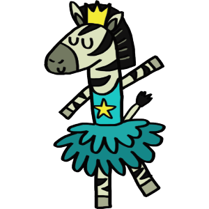 Ditsy Zebra