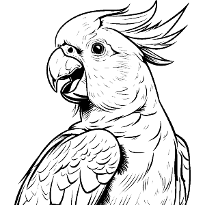 Open Beak  Cockatoo