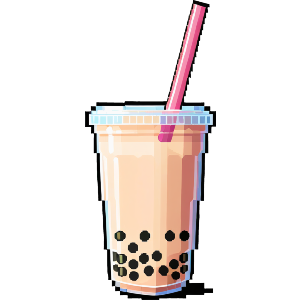 Pixel Style Bubble Tea