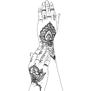 Henna Tattoo Hands