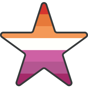 Star Lesbian Flag 