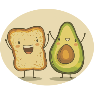 Happy Avocado and Toast