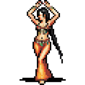 Belly Dancer Pixel Art 