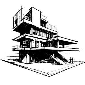 Modern Architect Drawing