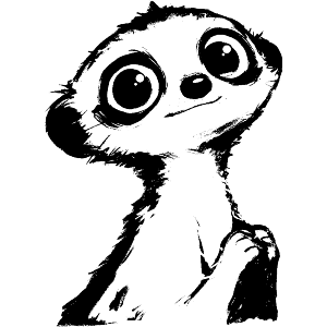 Cute Meerkat Portrait