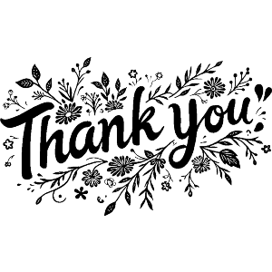 Thank You with Flowers