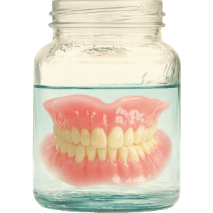 Dentures in Jar