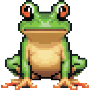Pixel Art Frog
