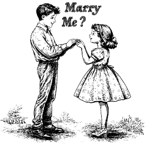 Marry Me? Boy and Girl