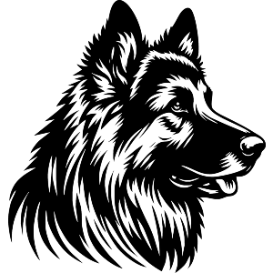 German Shepherd Dog Side-View