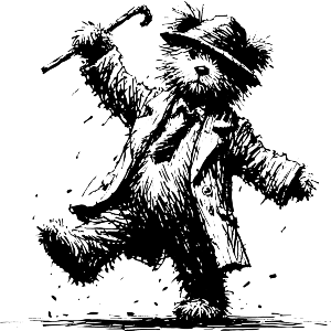 Scruffy Teddy Rainy Day