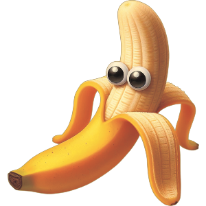 Funny Banana Face