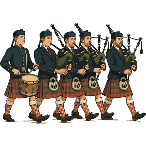 Traditional Scottish Pipe Band