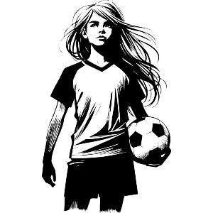 Girl With Soccer Ball
