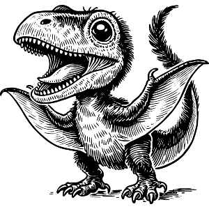 Happy Baby Pterodactyl
