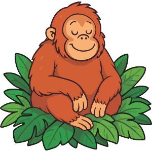 Relaxed Orangutan