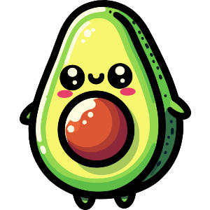 Cute Kawaii Avocado