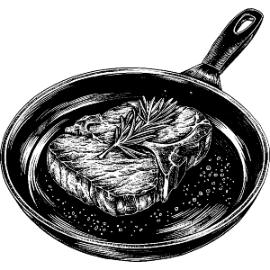Steak in a Frying Pan
