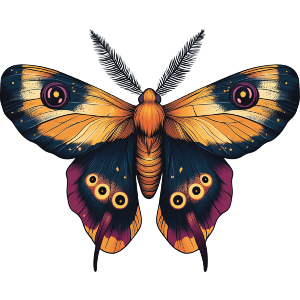 Colofful Moth